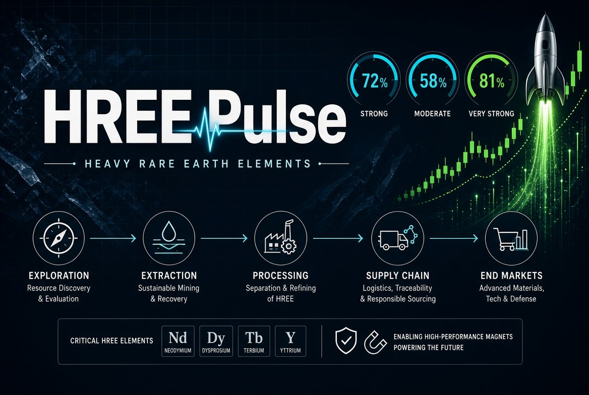 HREE Pulse — heavy rare earth elements, from exploration to magnets